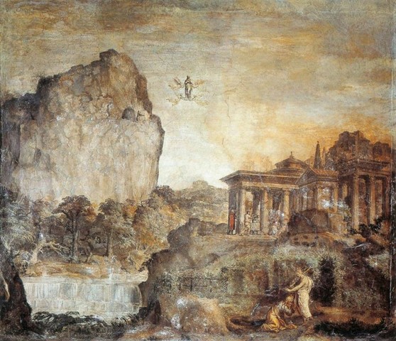 Polidoro da Caravaggio, scene della Maddalena, Cappella di Mariano Fetti in San Silvestro al Quirinale