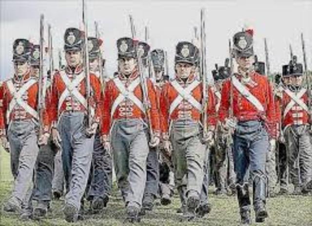 1,000's of Red coats in Boston