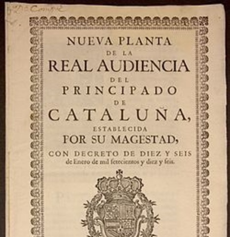 Decretos de nueva planta.