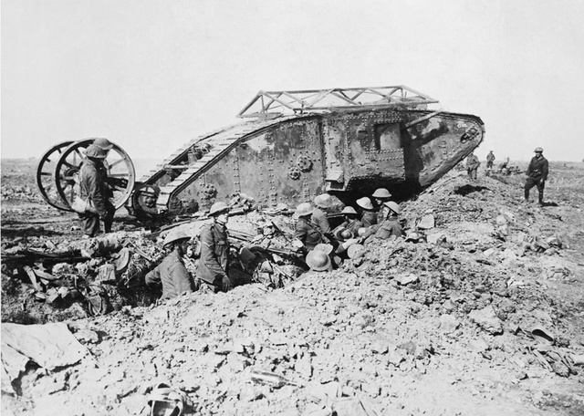 Use of first British tanks at Flers-Corcelette