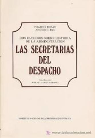 se crean las Secretarías de Despacho