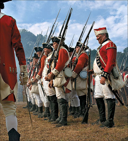 1,000's of Redcoats in Boston