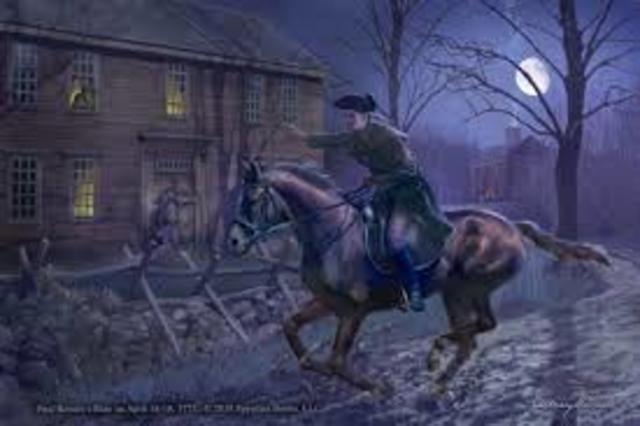 Midnight ride of Paul Revere