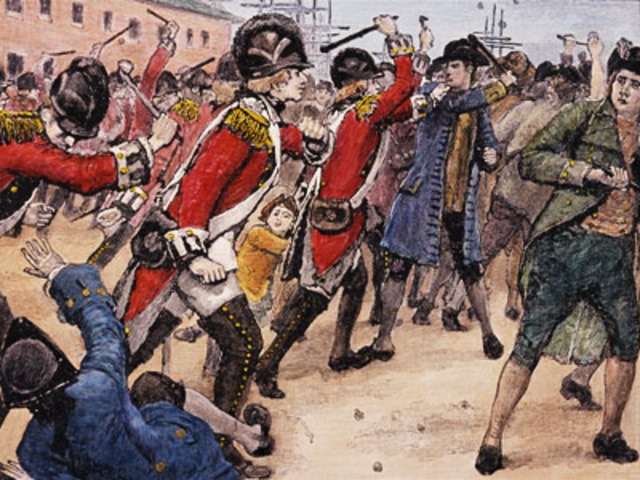 1,000's of Redcoats in Boston