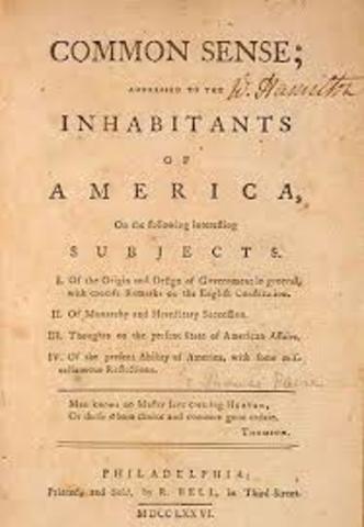 "Common Sense" published by Thomas Paine