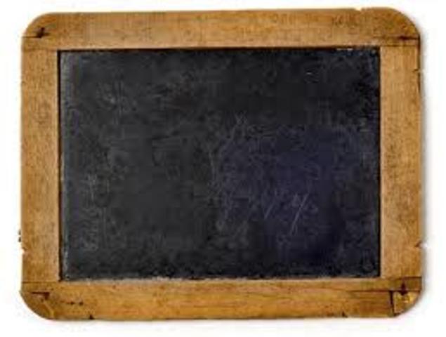School Slate and Chalkboard