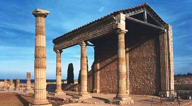 Desembarco en Ampurias de los Romanos