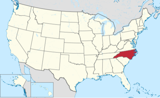 North Carolina was founded