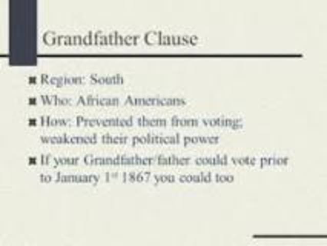 Grandfather Clause