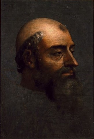 Sebastiano del Piombo,Ritratto di Clemente VII con barba,1529-1531, olio su lavagnaNapoli, Museo di Capodimonte