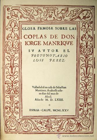LAS COPLAS (Jorge Manrique)