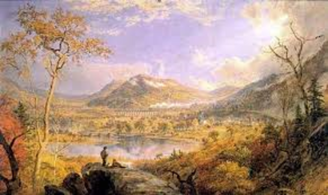 Jasper Cropsey  "Catskill Mountain House" (1855)