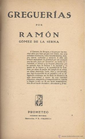 Greguerías  (Ramón Gómez de la Serna)
