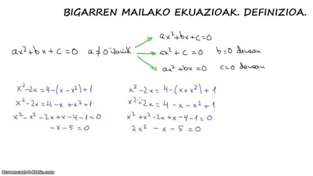 2.mailako ekuazioak. Motak