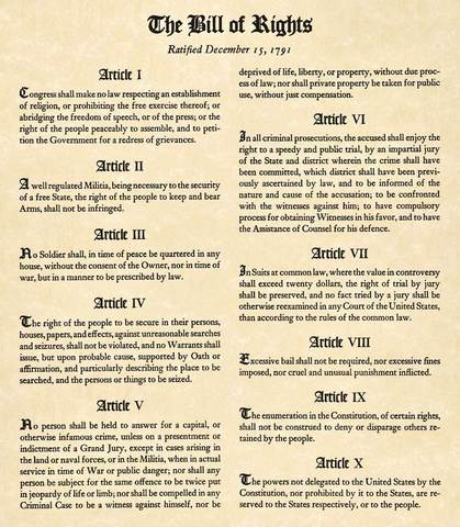 The Bill of Rights