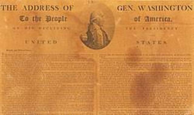 Washington's Farewell Address (Election of 1796)