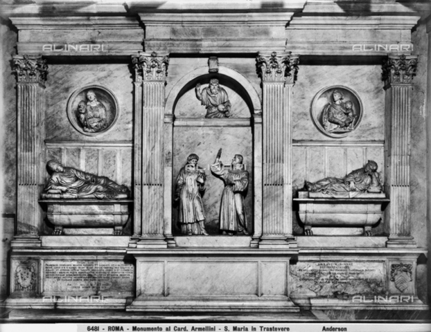 Andrea Sansovino, Monumento card. Corradini e Armellini, S.Maria in Trastevere