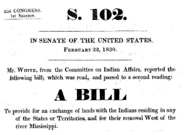 Indian Removal Act of 1830