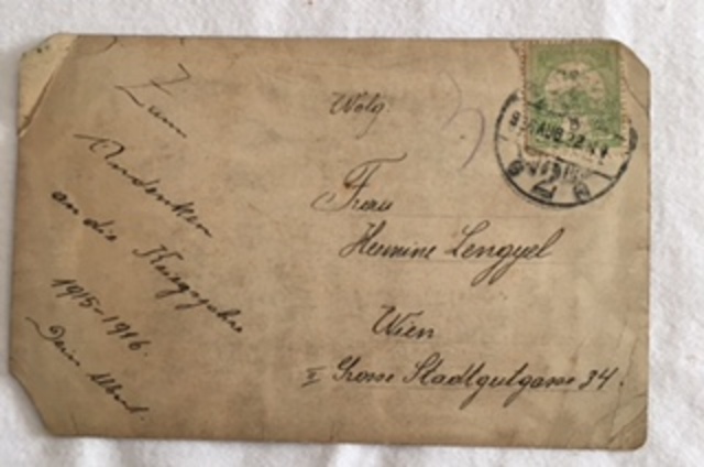 Bella Lengyl 1919 Letter