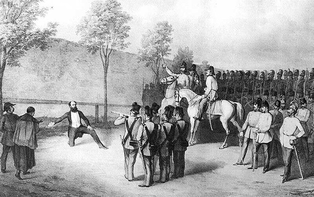 Golyó általi halál Pesten