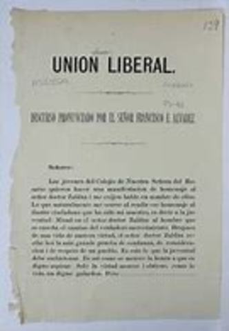 O DONELL FUNDA LA UNIÓN LIBERAL