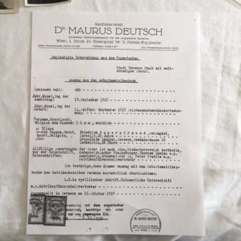 Copy of birth certificate