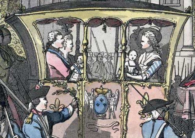 Luis XVI huyé de Francia