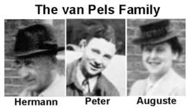 La familia van Daan (su nombre verdadero es van Pels)