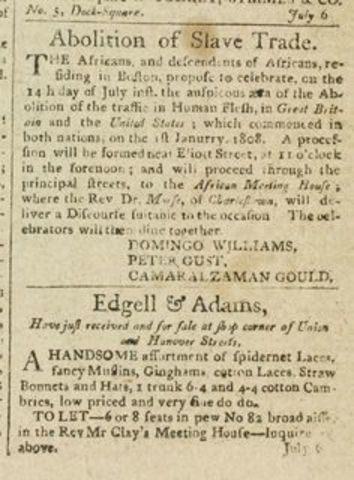 Slave Trade Ban of 1808