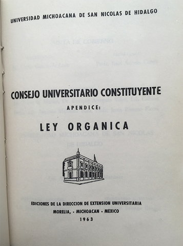 Ley Orgánica de 1963
