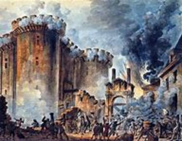 The storming of Bastille