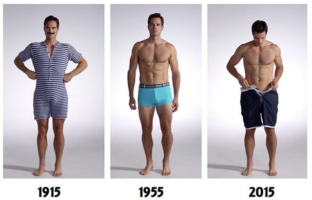 Diseño y materiales fueron cambiando al traje de baño