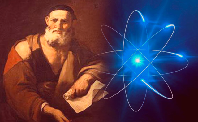 Teoría atómica de la materia del filósofo griego Leucipo.