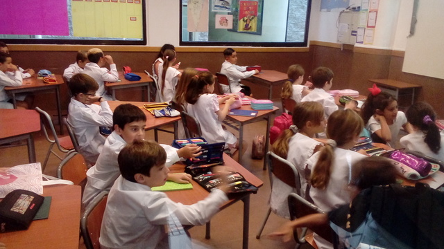 Primer día de clases de 3ro.