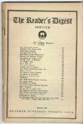 Readers Digest is Founded
