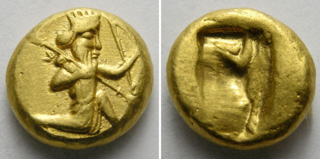 Dárico persa (fecha aproximada siglo VI a.C.)