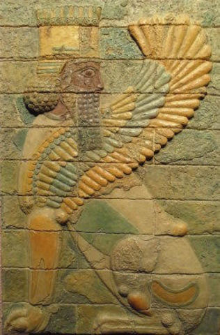 Relieve Palacio de Susa , época del reinado Darío I (fecha aproximada 510 a.C.)