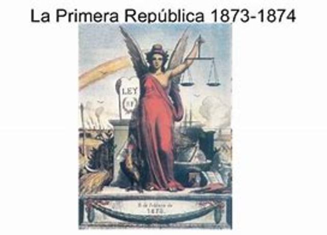 PROCLAMACIÓN DE LA PRIMERA REPÚBLICA