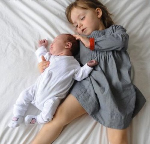 jenni and her 2 week yr old brother