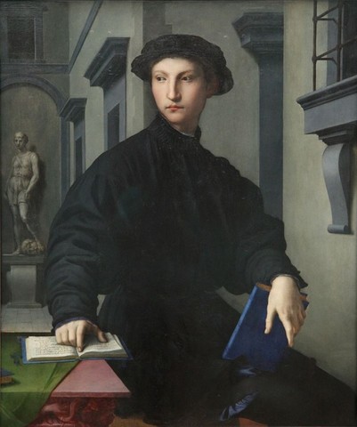 Bronzino,Ritratto di Ugolino Martelli,1536-1537, olio su tavola,Berlino, Gemäldegalerie