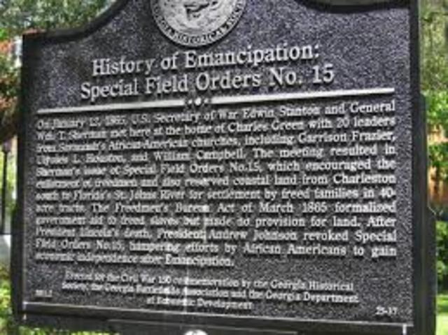 Special Field Order 15