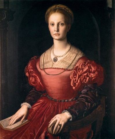Bronzino,Lucrezia Panciatichi,1540 circa, olio su tavola,Uffizi