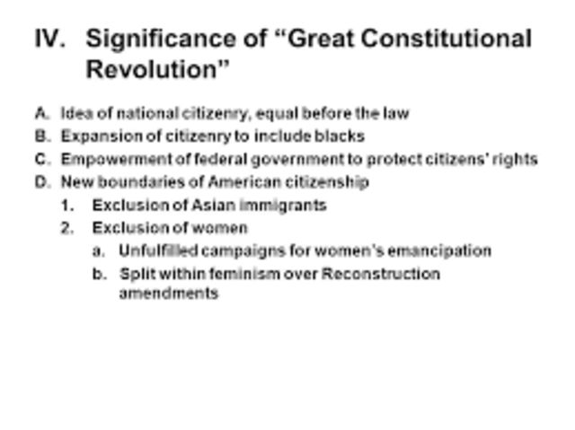 Great Constitutional Revolution