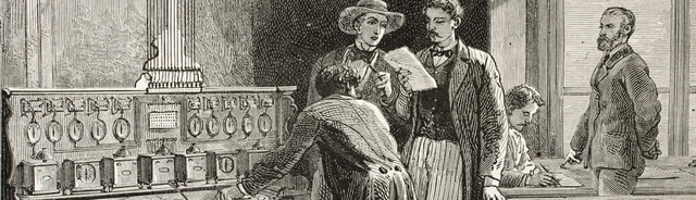 Появление в  телеграфа Сэмюэля Морзе