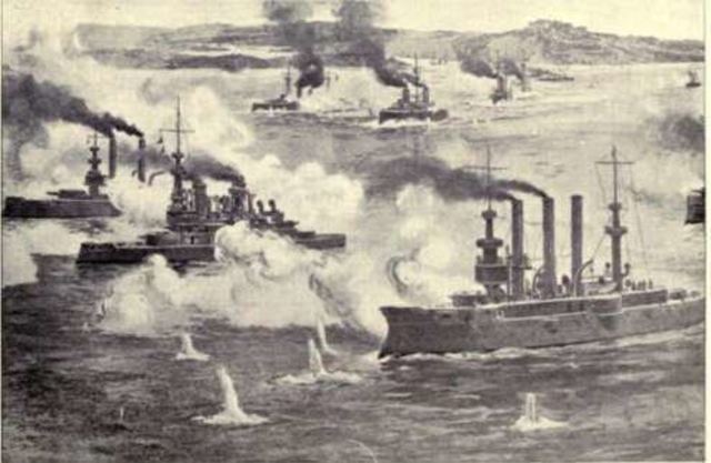The Battle of Santiago (during Spanish American War)