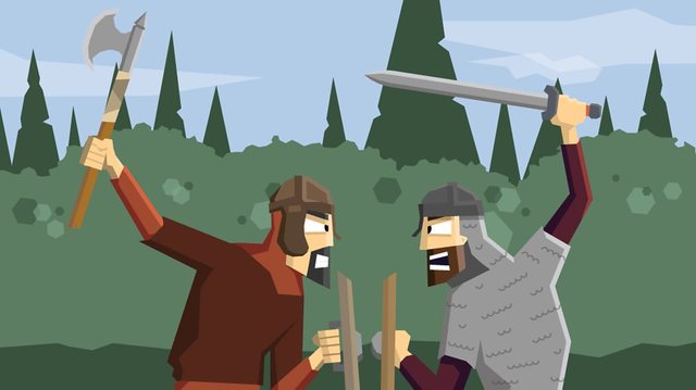 Viking army kills rival kings of Northumbria, capturing York