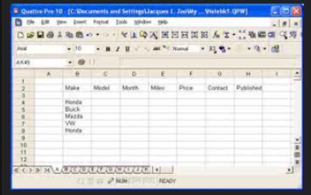 QUATTRO PRO (1988 - ACTUAL)
