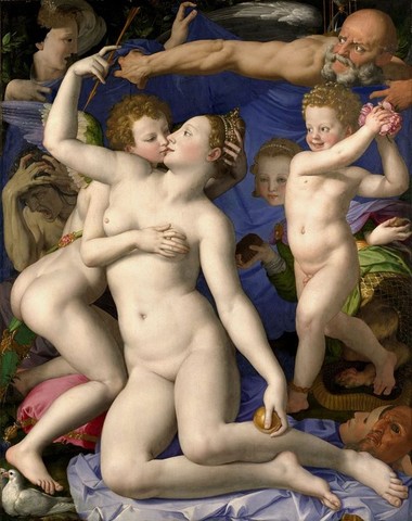 Bronzino,Allegoria di Venere 2,1545 circa, olio su tavola,Londra, National Gallery
