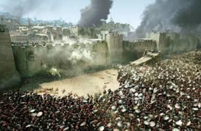 Erromatarrek Jerusalem suntsitu