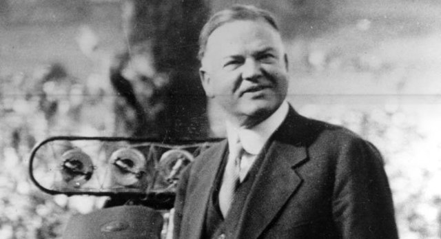 Herbert Hoover is elected president